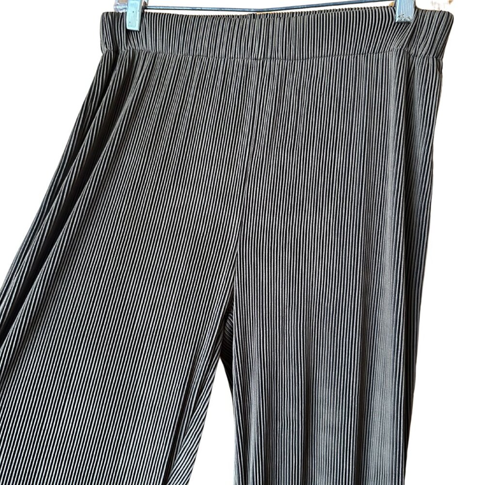 CIDER High-Waisted Stretch Ribbed Pants - Picture 2 of 3